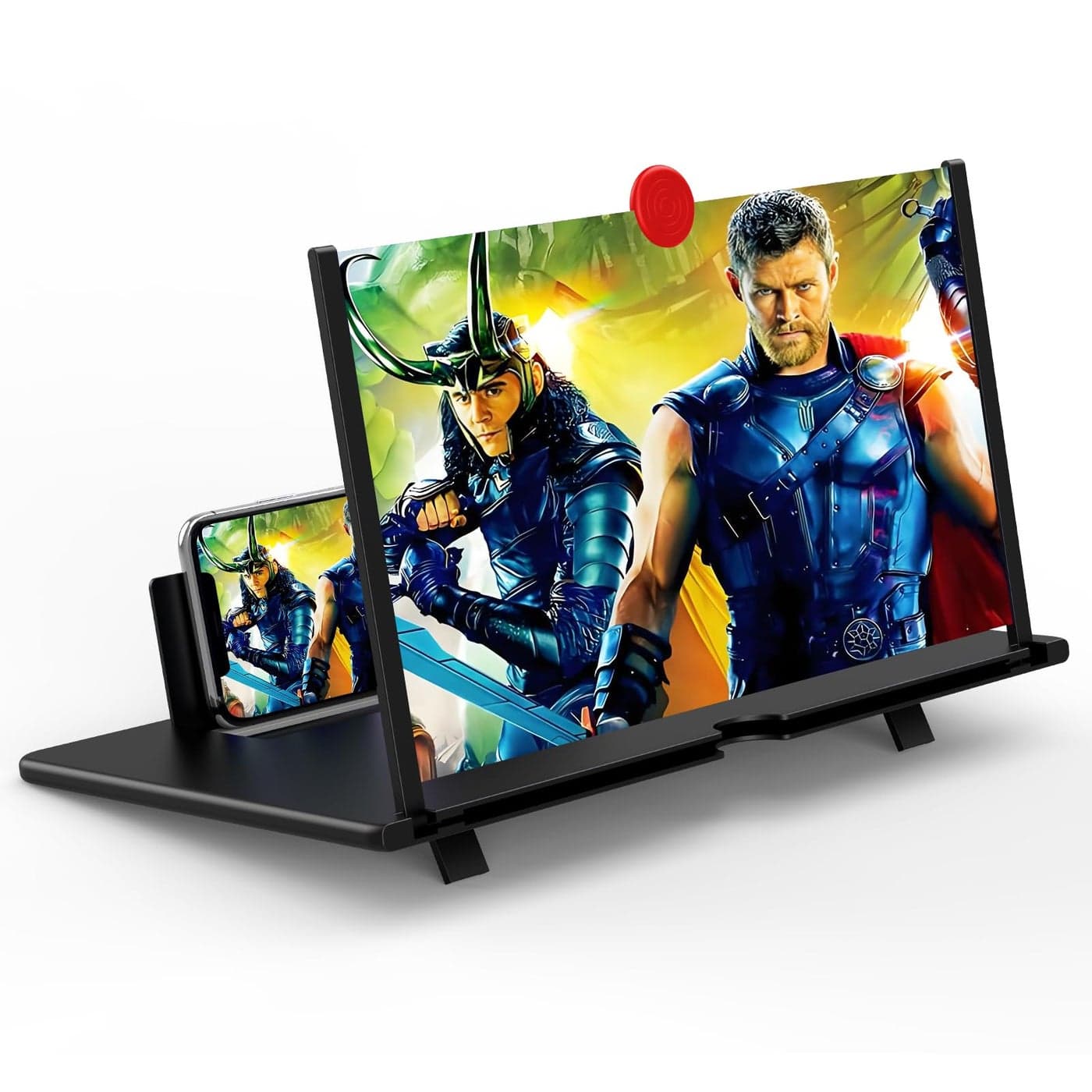 12 Screen Magnifier for Cell Phone Mobile Phone 3D HD Magnifying Projector Screen Enlarger for Movies Videos and Gaming Foldable Phone Stand with Screen AmplifierCompatible with All Phones
