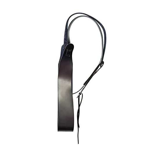 D'Addario Accessories Leather Banjo Strap - Cradle Style - Strap for Banjo - Black, Standard, (25LBNJ00-DX)