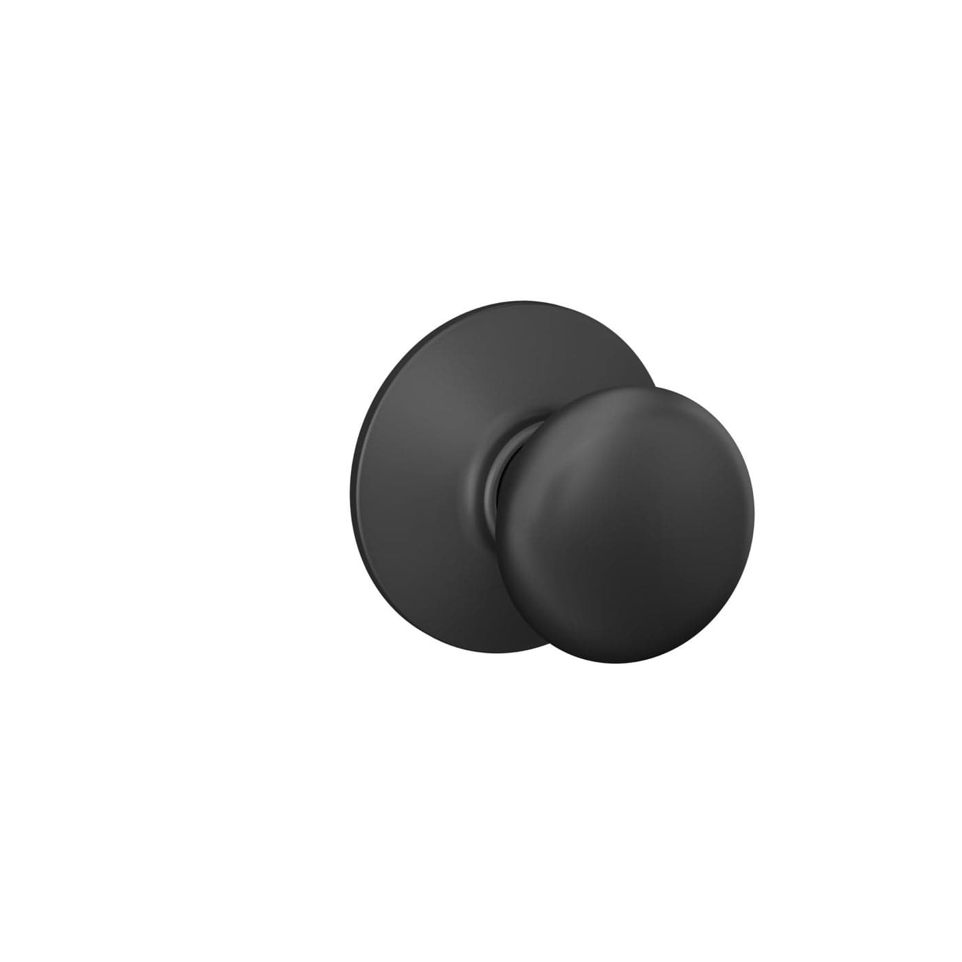 Schlage F10 PLY 622 Plymouth Door Knob Hall Closet Passage Lock Matte Black