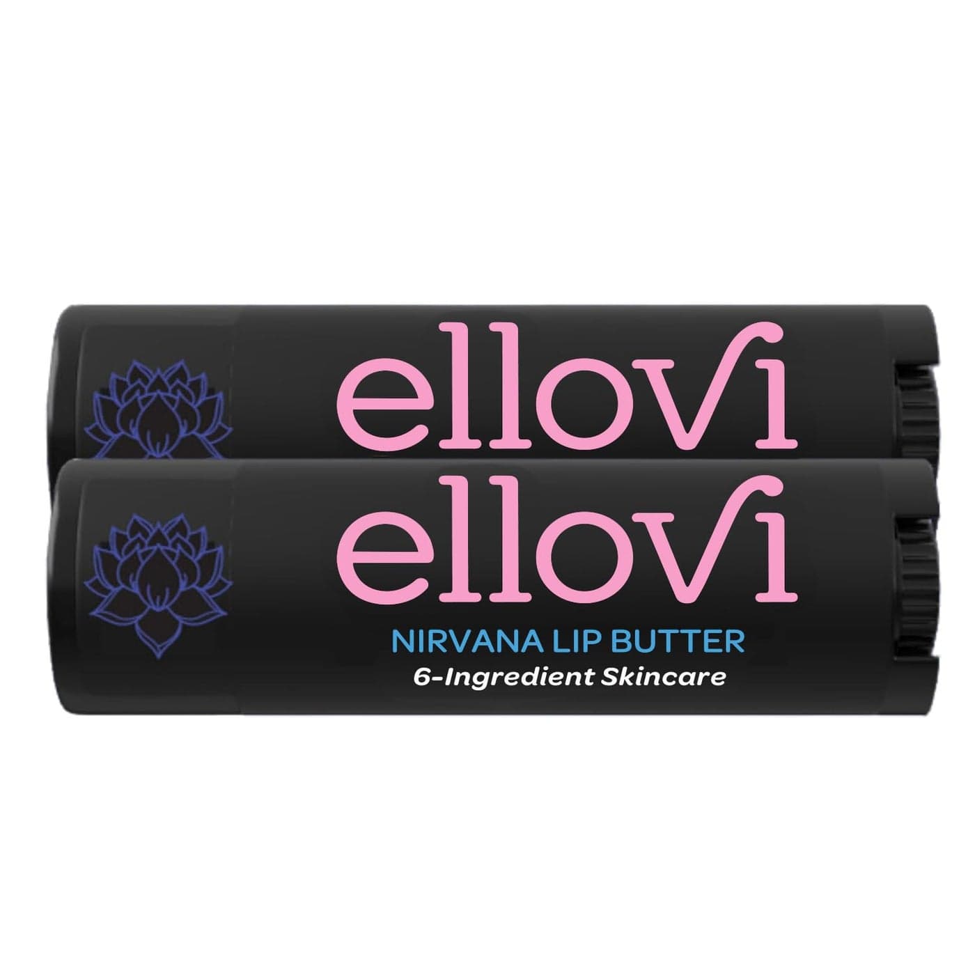 Ellovi Natural Lip Butter Lip Balm Nirvana Pure Enough to Eat Made With Just 6 Vegan Ingredients 100 Natural Organic Moisturizing Lip Care for All Day Hydration 2Pack