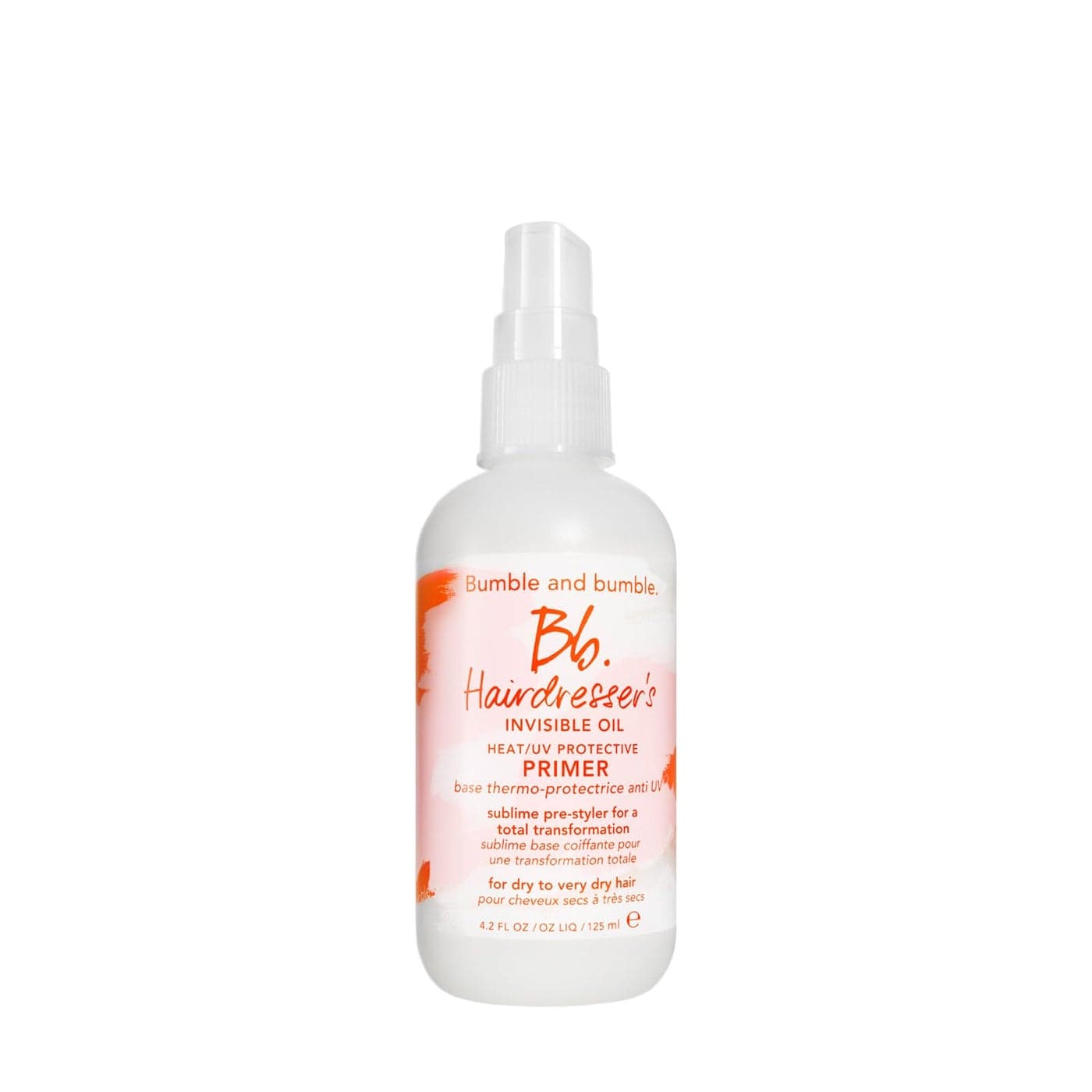 Bumble and bumble Hairdressers Invisible Oil HeatUV Protection LeaveIn Conditioner Hair Primer Hydrating Anti Frizz Color Safe Straight Coily With Argan Oil Coconut Oil 42 Fl Oz