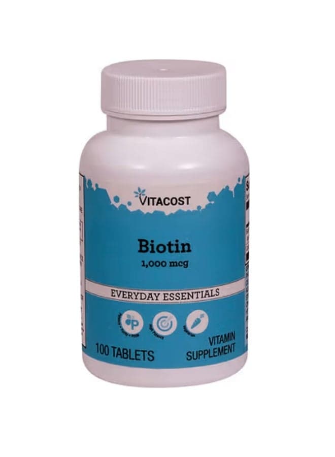 Vitacost, Biotin, 1,000 mcg, 100 Tablets