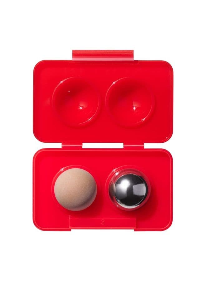 Revlon Oil Absorbing & Cooling Facial Roller Refill Pack with Volcanic & Stainless Steel Stones in Storage Case, Eco-Friendly, Easy to Clean, 1 count