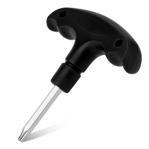 NQEUEPN Adjustable Golf Wrench With Plastic Handle - Stainless Steel Driver Tool for Club Shaft Adapter (Black)