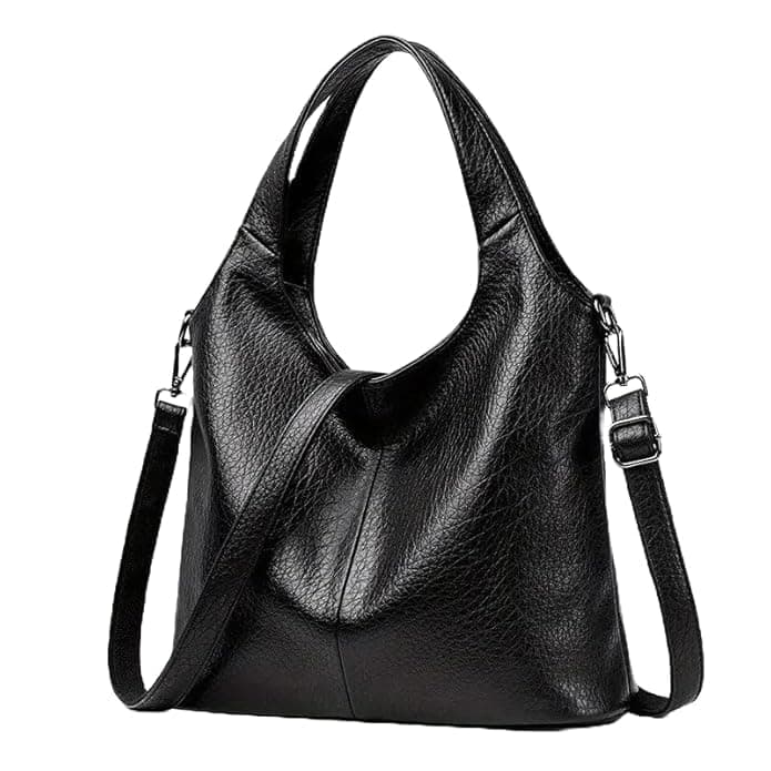 MUCHOVA Premium Handbag For Women Crossbody Bag For College Girl's Medium Size Black Brown Colour Sling Shoulder Bag For Ladies (Black)