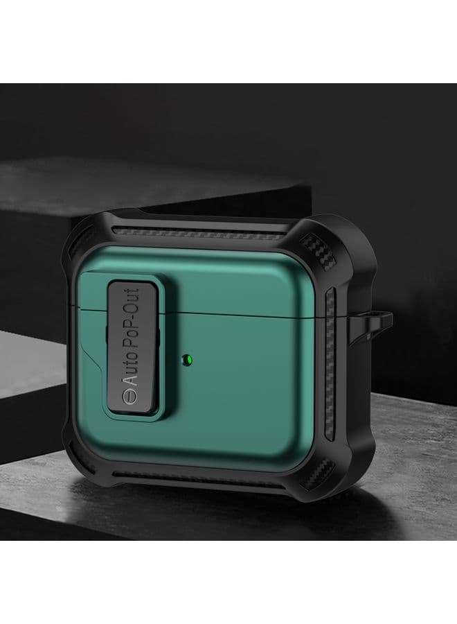 Case Cover For AirPods 3 Signal Flag Wireless Earphones Case with Security Lock Green