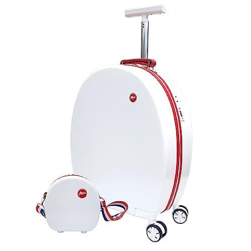 JUNIOR JOE ABS Hard 22 inch Luggage- Kids Luggage(Travel Luggage Bag_white)