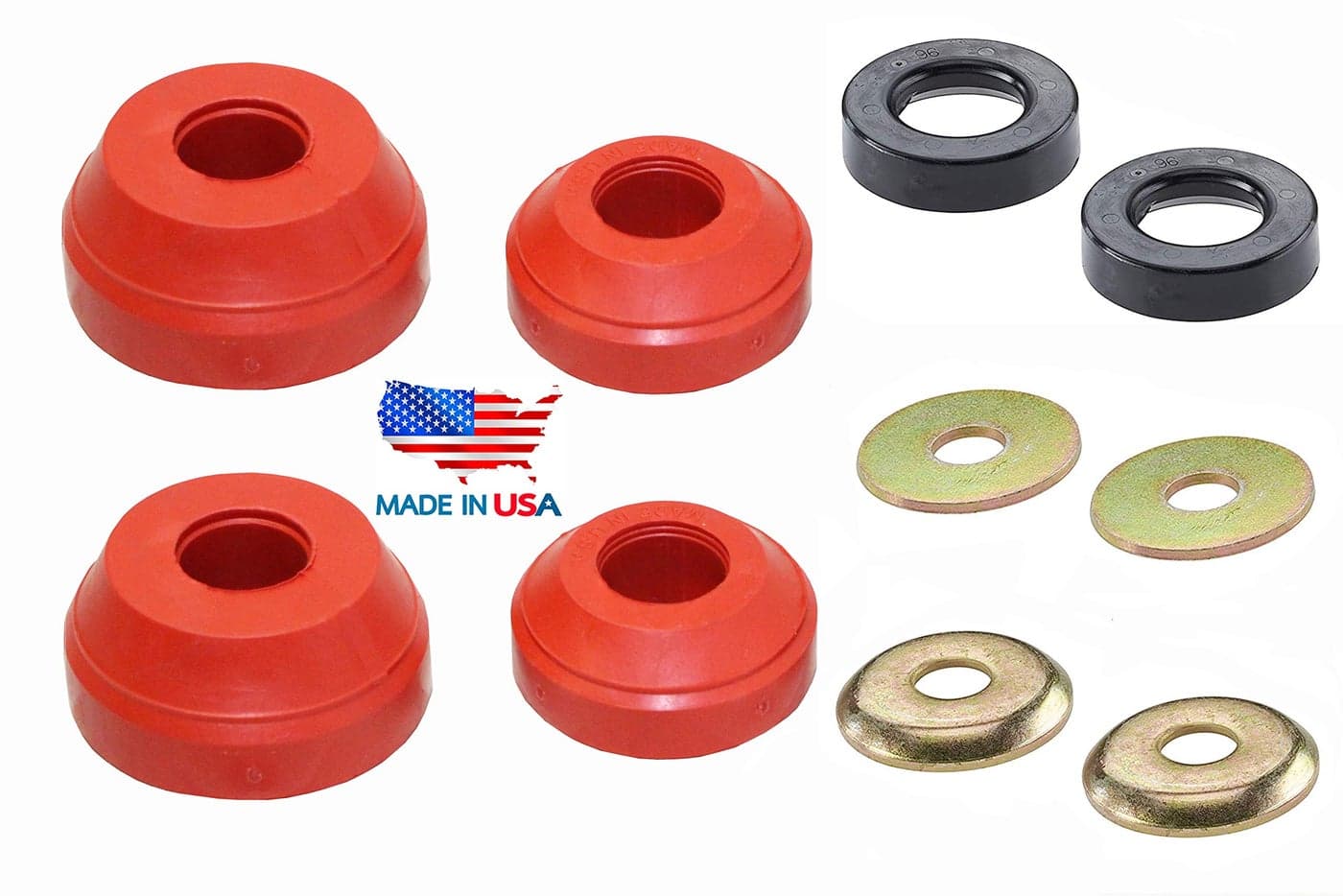 Pair Front Suspension Radius Arm Bushing Kit for Bronco Ranger Ford F150 F250 F350 Explorer Mazda B2300 B3000 B4000 Navajo