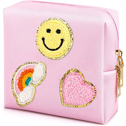 airogym Period Bag for Women, Sanitary Napkin Storage Bag, Functional PU Leather Sanitary Pad Bags for Panty Liners, Tampons, Menstrual Cup Pouches, Sanitary Pads Organizer with Zipper