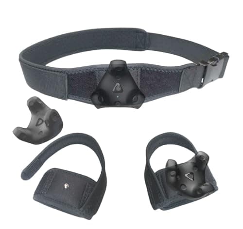 Jadery VR Tracker Straps WaistFeets 3 in1New Model for 2024 for Vive Tracker Ultimate Tracker Tundra Tracker Full Body Tracking Belt in VR Chat Dance Dash and Other FBT apps
