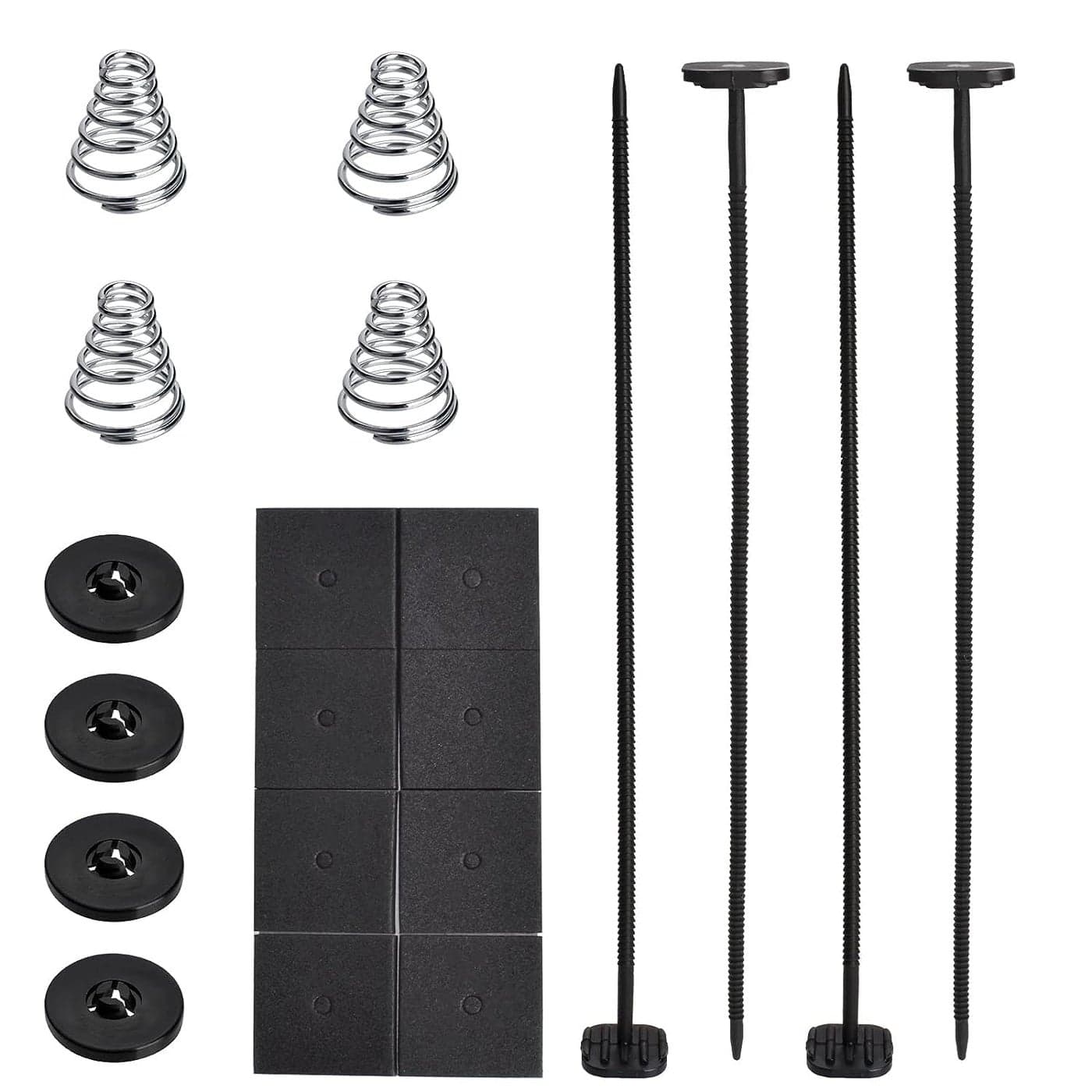 Car Fan Mounting Kit 20 Pcs Plastic Push Through Radiator Tie Strap Compatible for Electric Cooling Fan Transmission Cooler