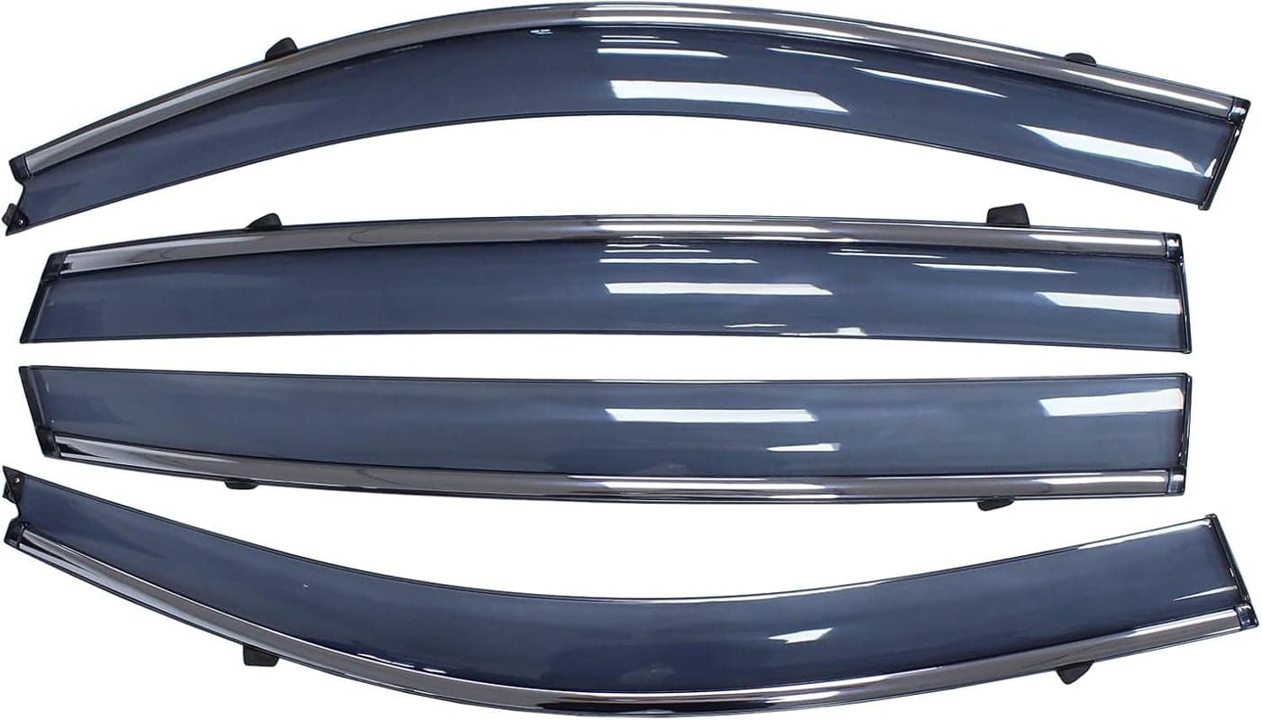 NewYall Chrome Door Window Visor Wind Rain Guard Deflector Trim for Acura MDX 2014-2021