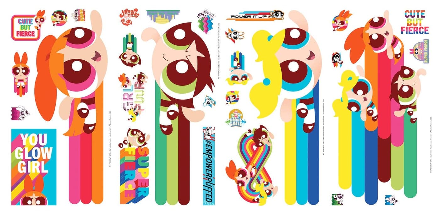 RoomMates RMK5390SCS Powerpuff Girls Peel and Stick Wall Decals