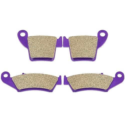 SCITOO Carbon Fiber Brake Pads Fit for 2002-2012 for Honda CR125R, for Honda CR250R, for Honda CRF250R, for Honda CRF250X, for Honda CRF450R, for Honda CRF450X Front and Rear