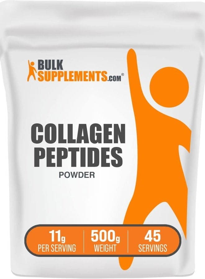 .com Collagen Peptides Powder - Bovine Collagen Powder, Powdered Collagen Supplement - Hydrolyzed & Gluten Free, 11g per Serving, 500g (1.1 lbs) (Pack of 1)