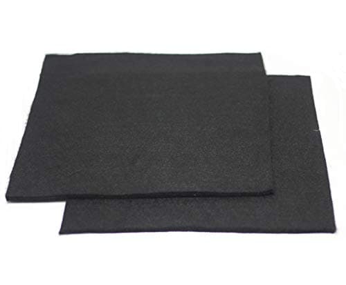 HiwowSport High Temp 12 x 12 inches 6mm Carbon Fiber Welding Protective Blanket, Torch Shield Plumbing Heat Sink Slag Fire Auto, Color Black,Pack of 2