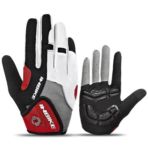 INBIKE Touch Screen Bike Gloves Full Finger Gel Padded Mountain Bike Gloves for Men XX-Large