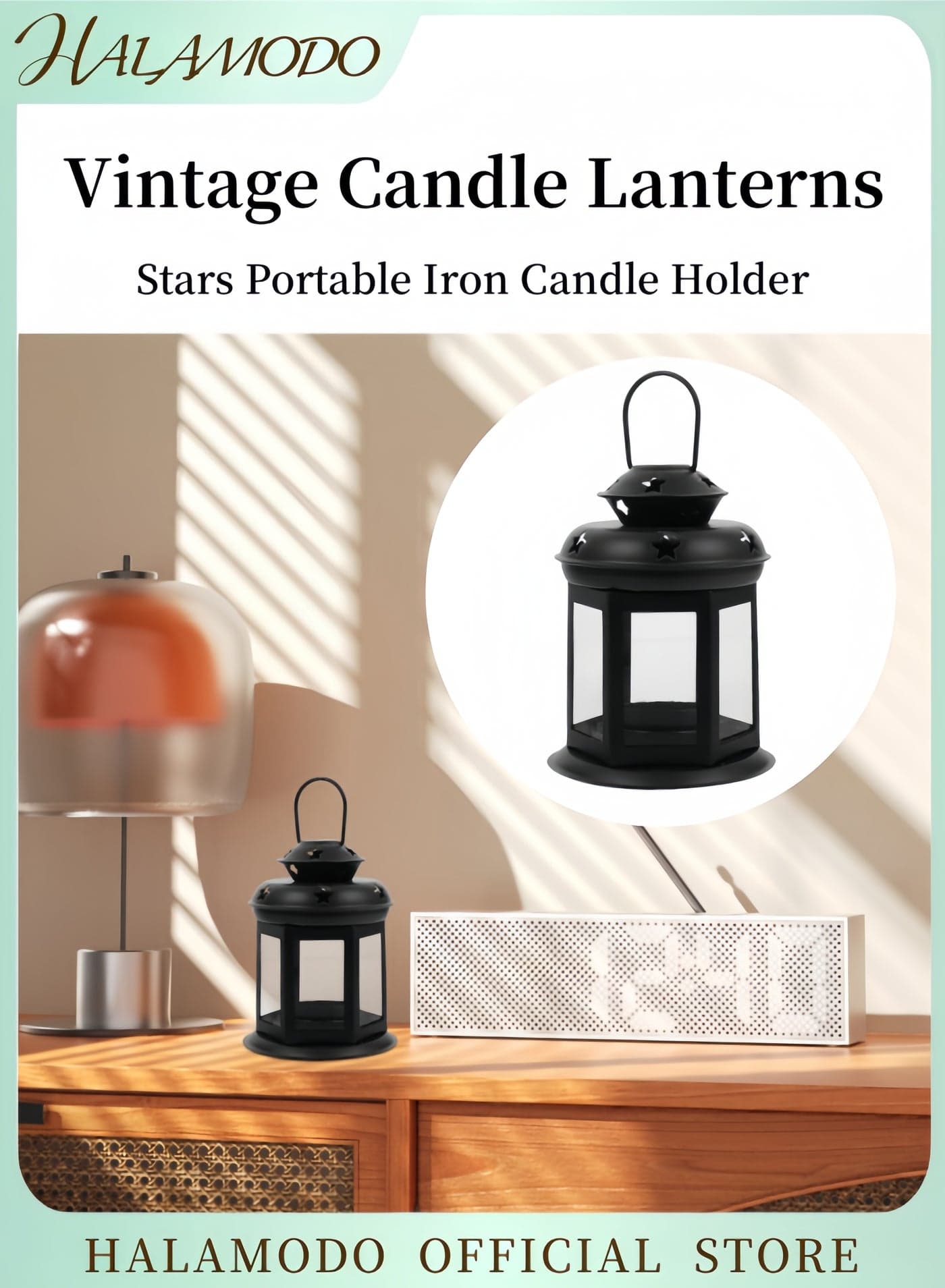 Ramadan Lantern Black/Clear