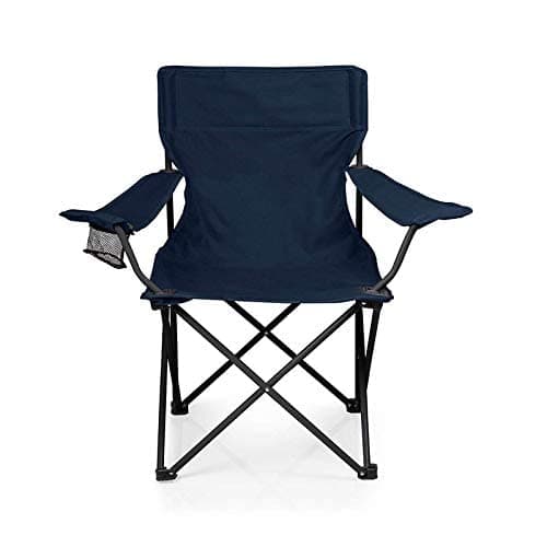 Vruta Portable Folding Chair with Arm Rest Cup Holder and Carrying and Storage Bag