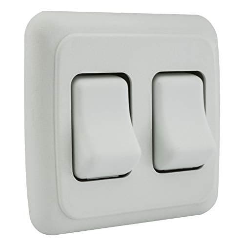 RecPro RV Switch SPST Switch OnOff Bezel RV Electrical Camper Switches White 2