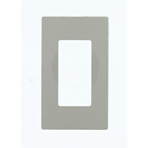 Leviton 1-Gang Decora Plus Screwless Wall Plate, 80301-SGY, Gray