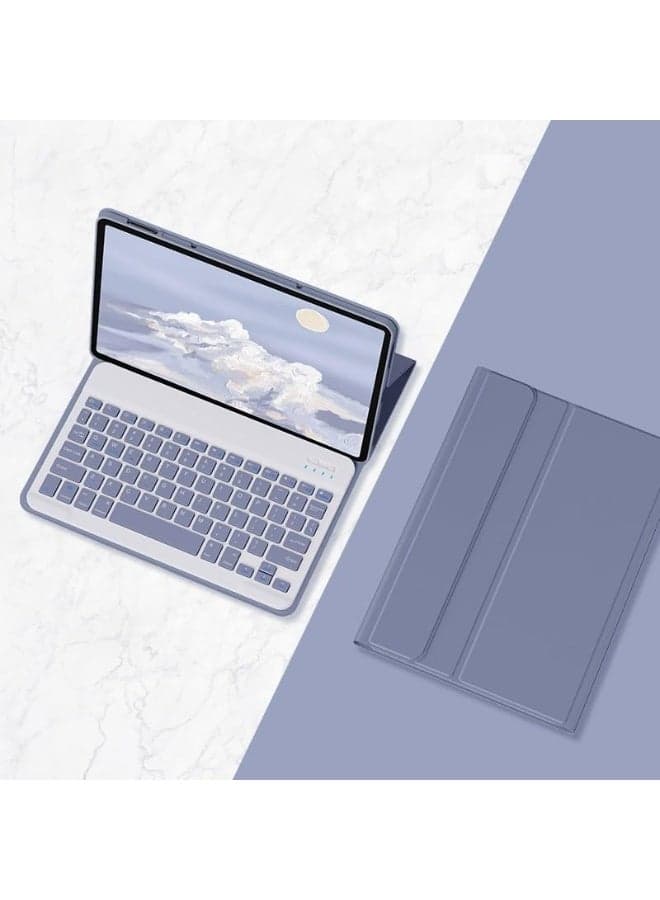 Keyboard Case Compatible with Honor Pad 10 12.1 inch 2025, Magnetic Detachable Wireless Bluetooth Keyboard, Smart Tablet Soft Leather Protective Cover