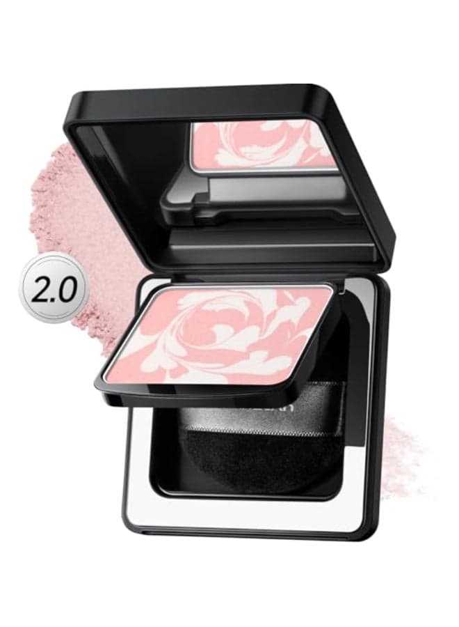 CARSLAN 20 Black Magnet Soft Focus Powder Waterproof Translucent Pressed Setting Powder 24H Longlasting TalcFree Face Powder Oil Control Compact Makeup01 Pink For DryCom Skin 028Oz