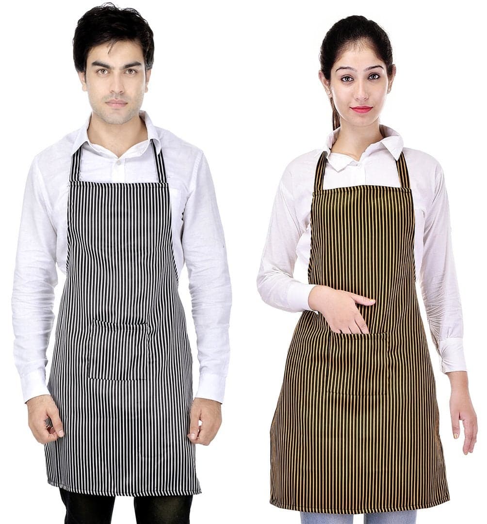 Switchon Kitchen Waterproof Apron combo for Home Hotel and restaurants Proudly made in India