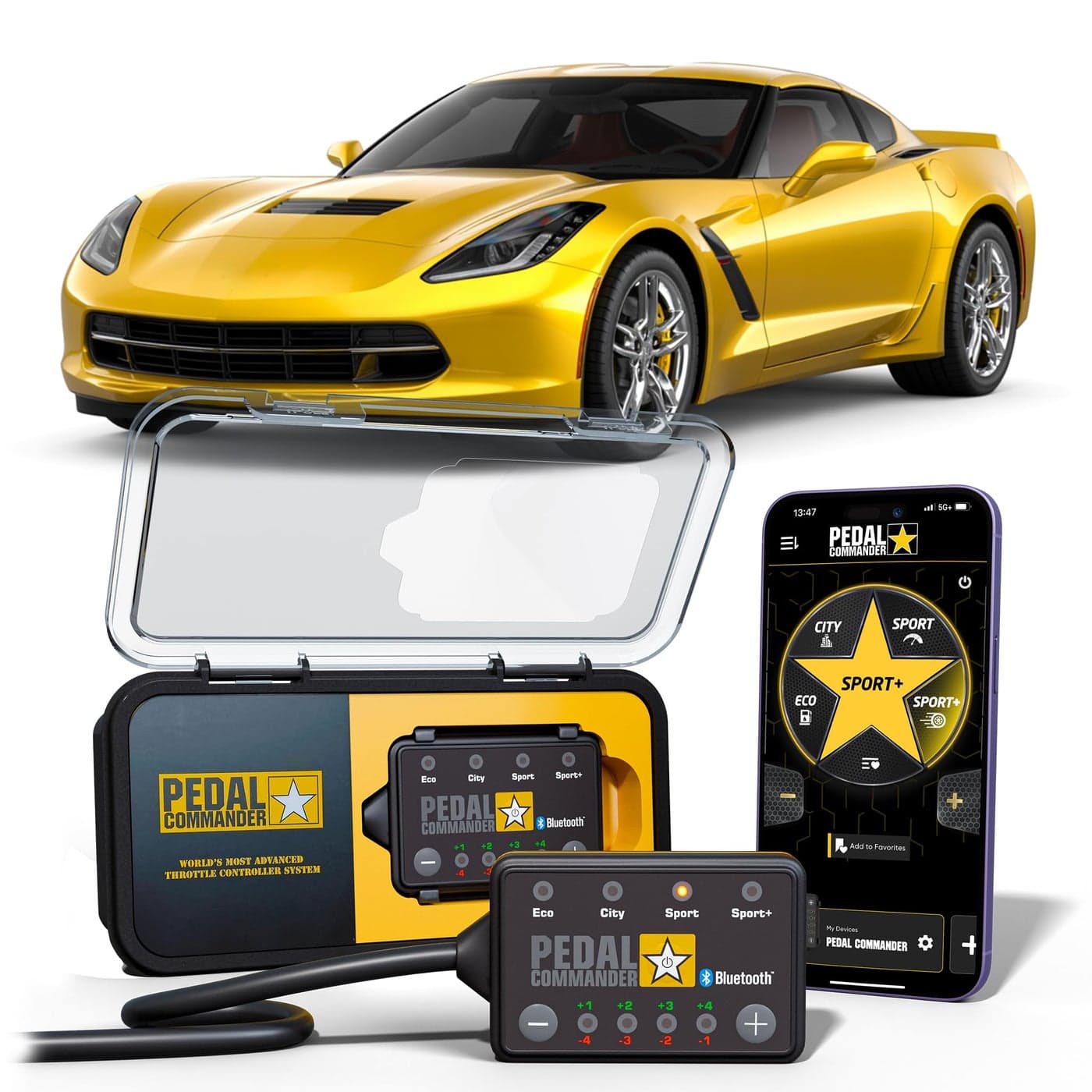 PEDAL COMMANDER for Chevrolet Corvette C7 20142019 Throttle Response Controller for 7th Gen LT1 LT4 LT5 Stingray Z51 Z06 Z06 Hardtop Z51 ZR1 Grand Sport 62L Corvette C7 Accessories