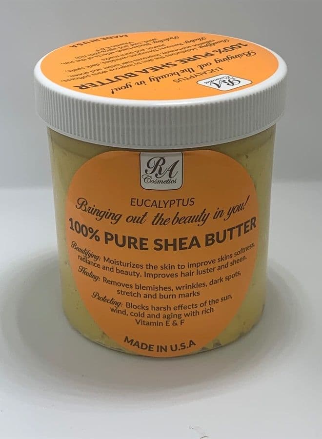 100% African Shea Butter Whipped Eucalyptus 12 oz