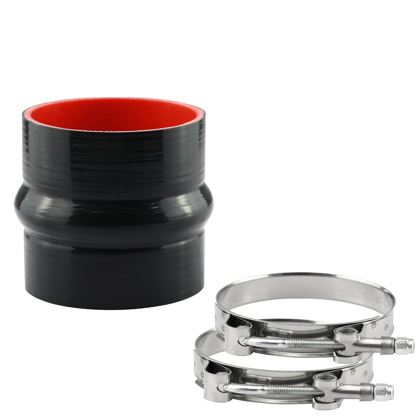 Ucreative Reinforced Silicone Straight Hump Coupler High Temperature 4ply with TBolt Clamps Hose ID 40 102mm