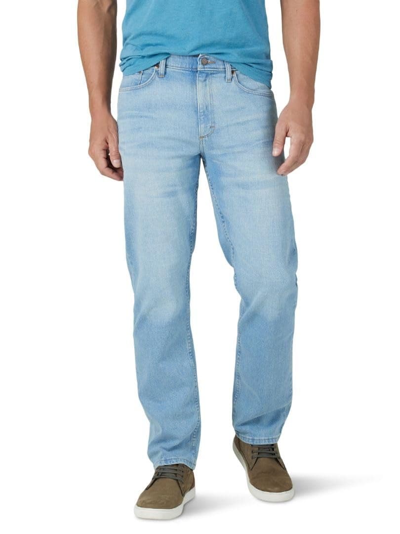 Wrangler Authentics Men's Comfort Flex Waist Relaxed Fit Jean, Aaron, 36W x 32L
