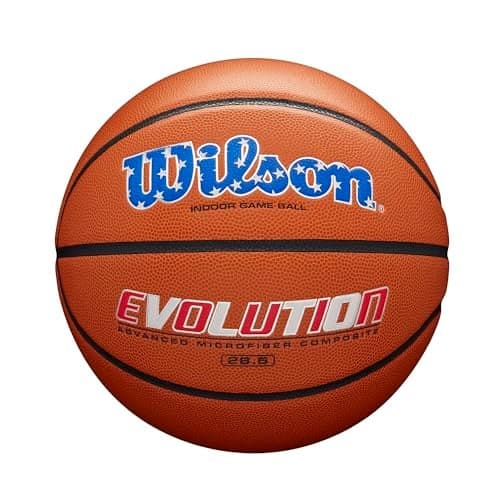 WILSON Evolution Indoor Game Basketball - USA - Size 6 - 28.5"