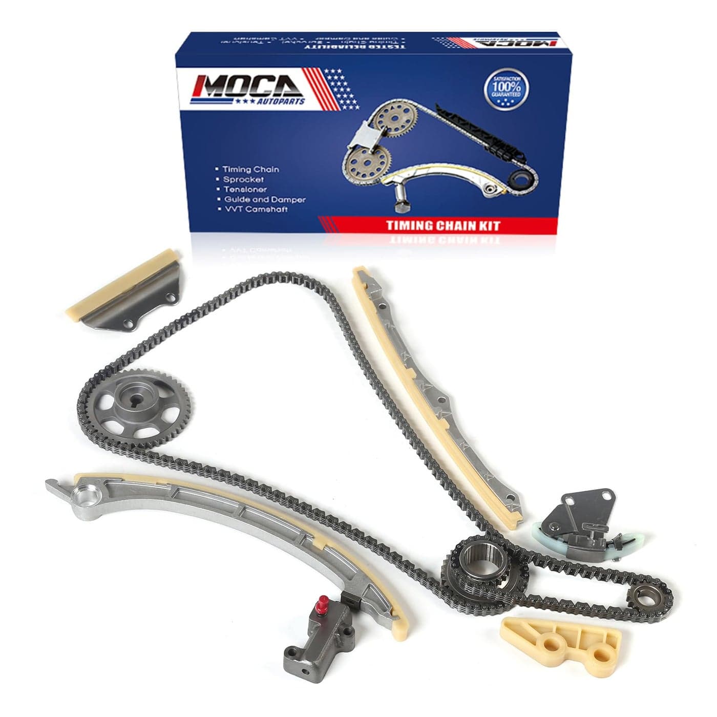 MOCA Timing Chain Kit Fit 0408 for Acura TSX 24L K24A2 0711 for Honda Element 24L K24A8 0209 for Honda CRV 24L K24A1 0305 for Honda Accord 24L K24A4