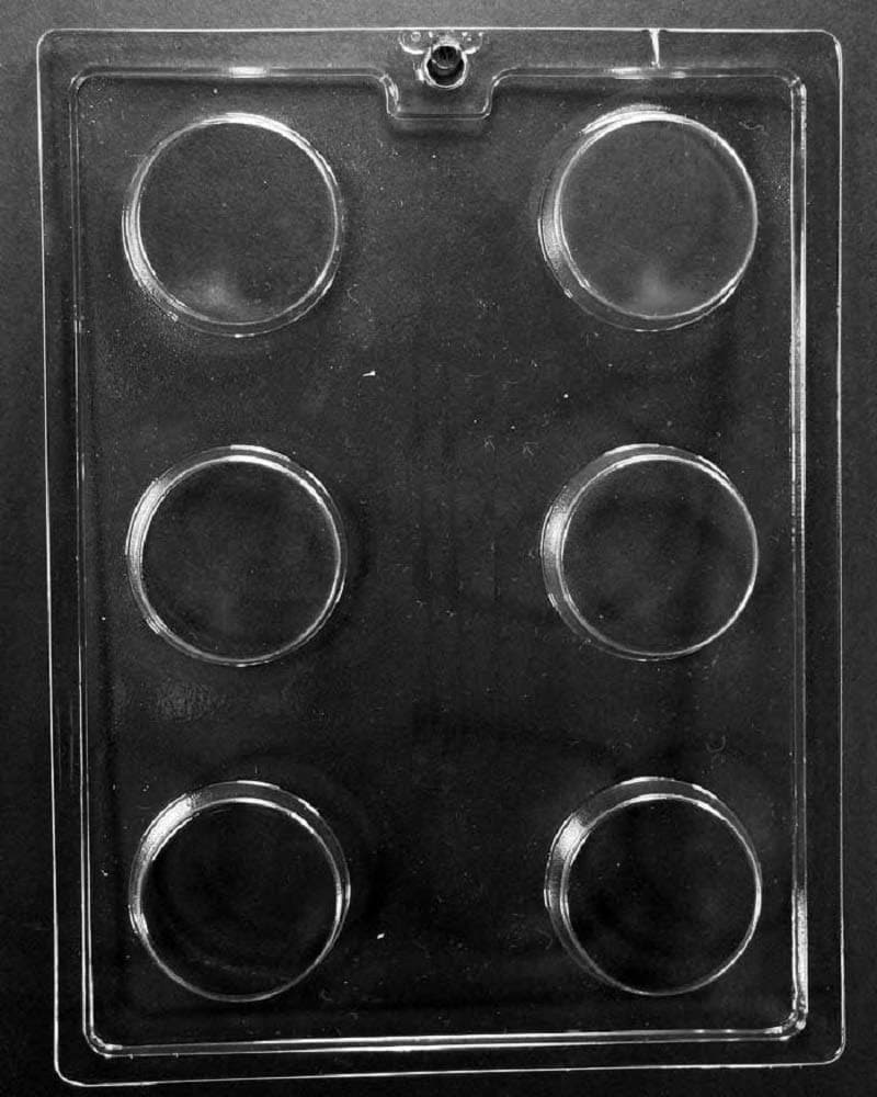 Grandmama's Goodies AO138 Plain Cookie Chocolate Candy Mold with Exclusive Molding Instructions