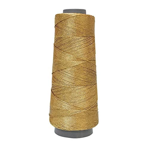 Embroiderymaterial 0.5 MM Thick Metallic Zari threads for Jewellery Making, Bracelet Making, Zari thread for Aari Work, Embroidery work, Dori/Rope/Dhaga, Safe to use in Machine (274 Meters/Gold Color.)