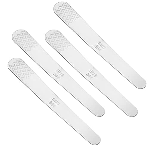 4 Pcs 304 Stainless Steel Dumpling Filling Spoons Ravioli Stuffing Spatulas Scraper Kitchen Gadgets for Cooking Baking Jiaozi Making