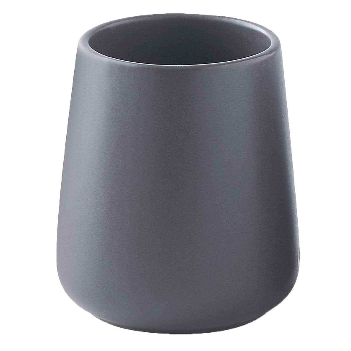 Grey Toothbrush Holder for Bathroom Ceramic Tooth Brushing Holders Toothpaste Holder Reusable Toothbrush Mouthwash Cup SpaceSaving Design for Bathroom Countertop