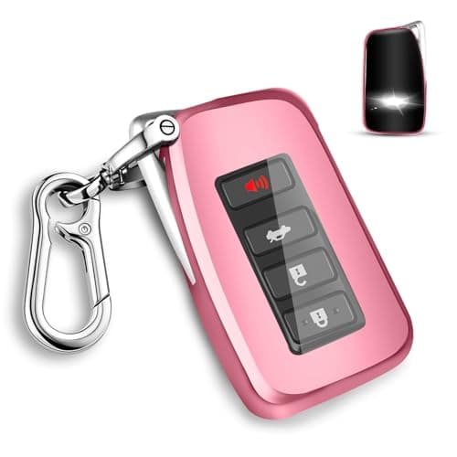 QBUC for Lexus Key fob Cover TPU Car Key Case Protector with Keychain Compatible with Lexus 2013Up RX is ES GS LS NX RS GX LX RC LC