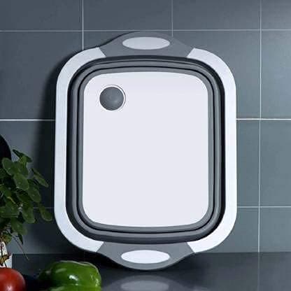 Kmils Multifunctional Foldable Vegetable Chopping Cutting Board for Kitchen Plastic