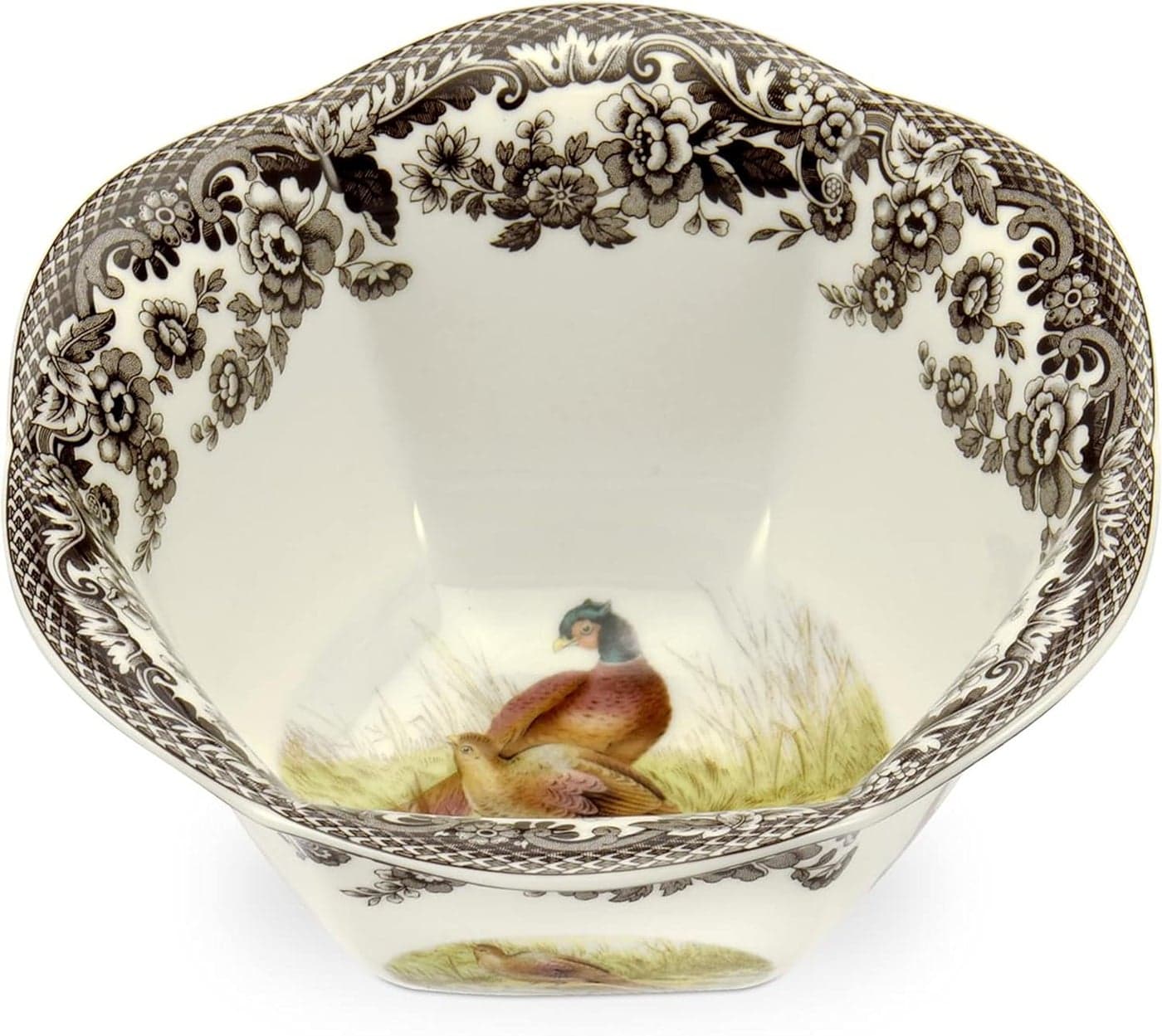Spode Woodland Pheasant Porcelain Nut Bowl Fine Porcelain WildlifeInspired Serving Dish for Snacks Candy or Nuts with 6 Inch Diameter Microwave Dishwasher Safe Seasonal Tableware Dcor