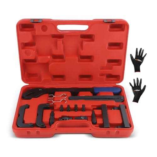 maXpeedingrods Engine Timing Tool Kit for VW for Audi 2.0, 2.4, 2.8, 3.0T, 3.2, 4.2, 5.2 Engine A4 A6 A6L A8 Q5 Q7 R8, T40133 T40070 303212 Camshaft Belt Tensioner Locking Alignment Tools Set, 16 PCS