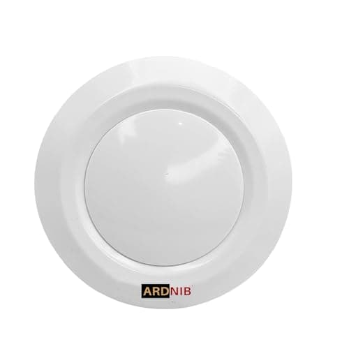 Ardnib 6"/150mm Air Vent Diffuser/Soffit Vent, Ceiling & wall Adjustable Air Vent Cover, ABS Round Vent Covers for Living Room, Attic, Bathroom, Kitchen, Ventilation Use (6Inch/150mm,Pack of 1)