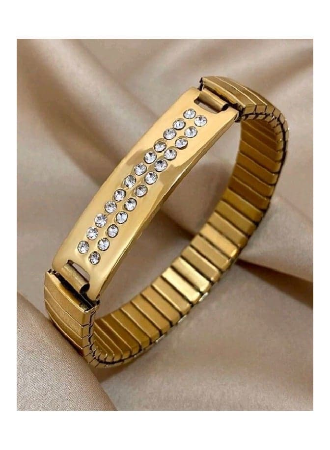 Trendy High Quality Gold Plated Stainless Steel Bracelet for Women
