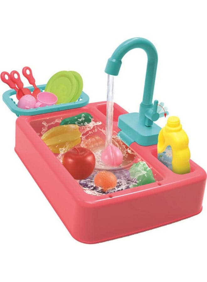 Circulating Water Kitchen Sink Playset Toy Assorted