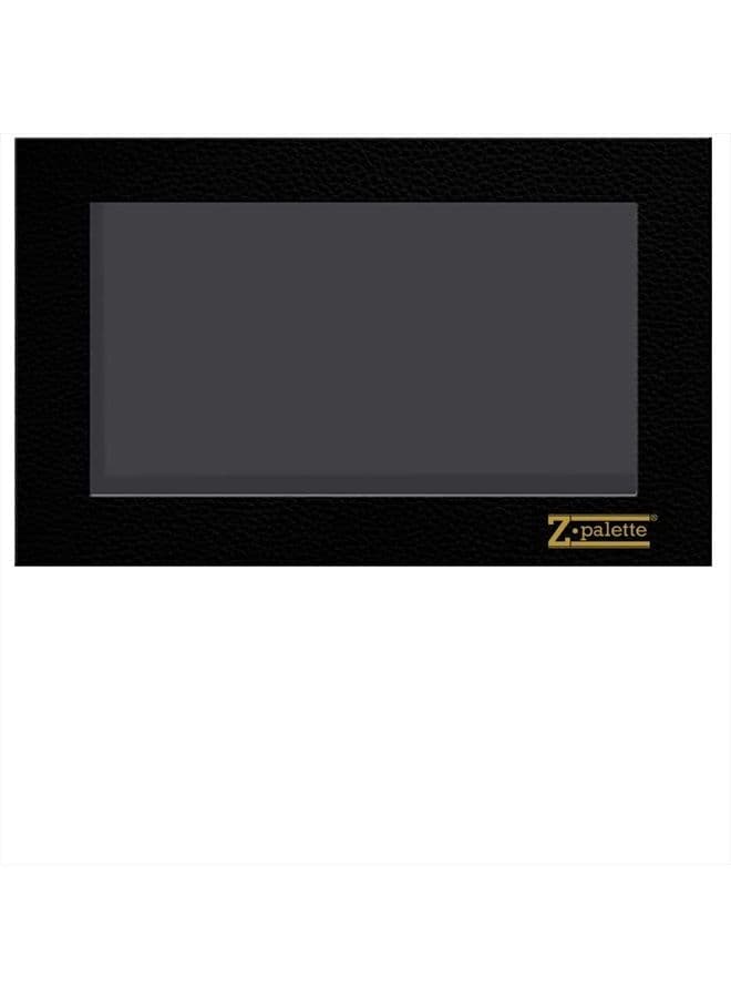 Large Black Empty Magnetic Makeup Palette with Clear Window