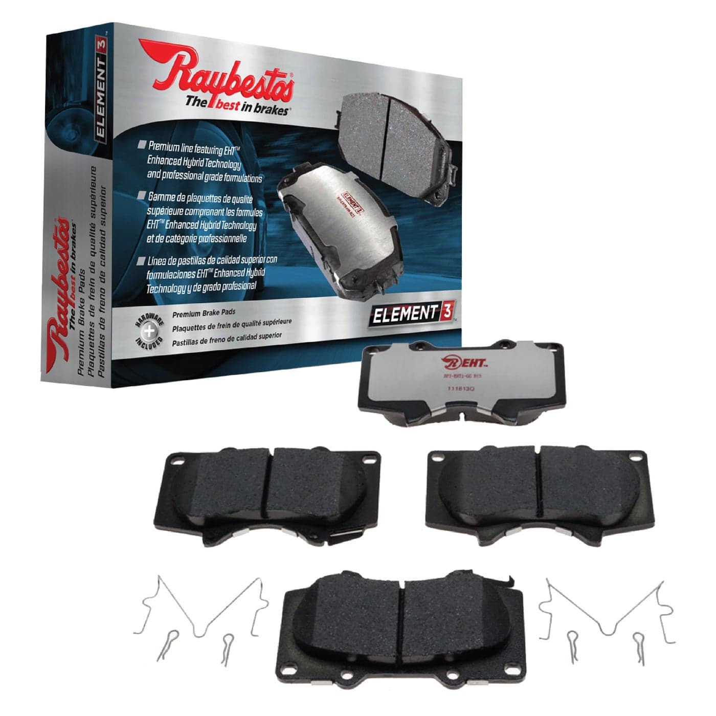 Raybestos Premium Raybestos Element3 EHT Replacement Front Brake Pad Set for 20142021 Jeep Cherokee Model Years EHT1843H