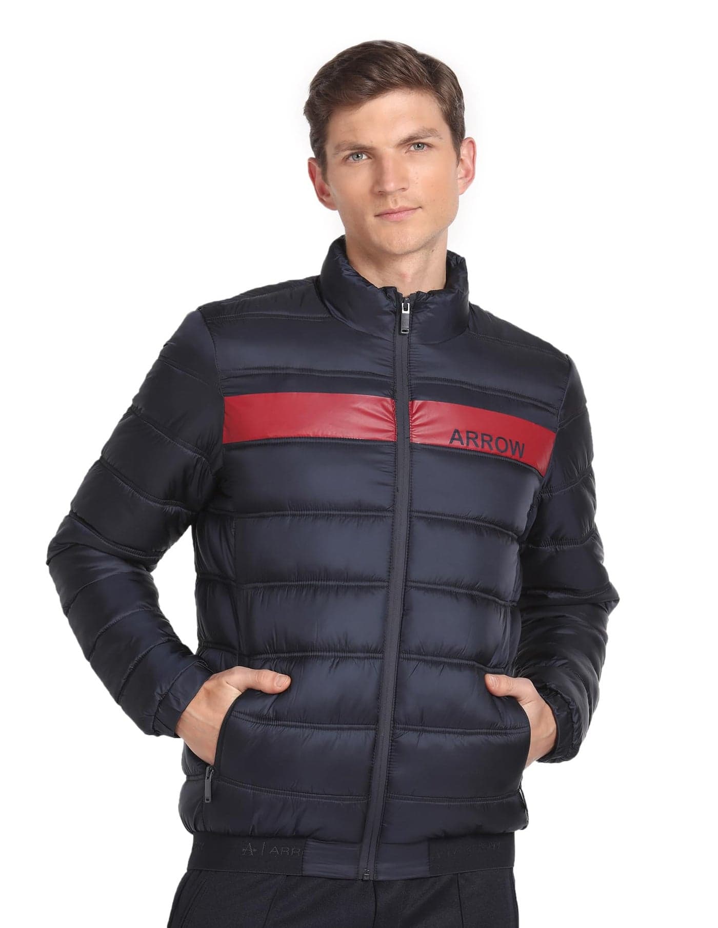 Arrow Quilted Puffer Solid Jacket