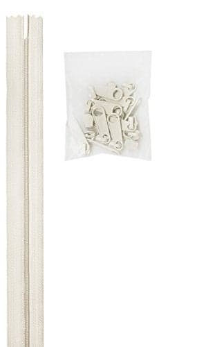 Patterns By Annie Yard Zipper, White