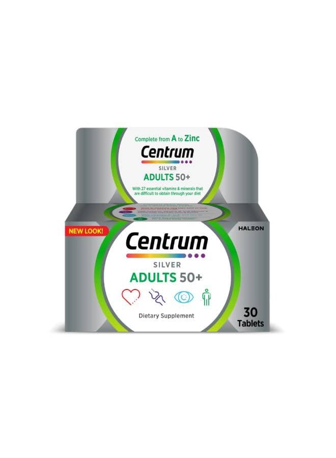 Silver With Lutein, 30 Tablets, Specially Formulated For Adults 50+